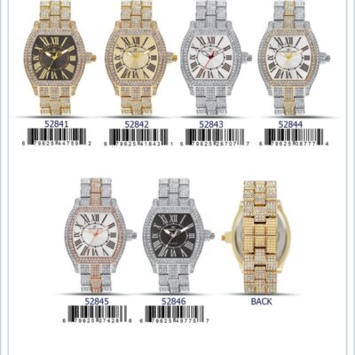 DACQA Metal Band Watch – Silver/Black