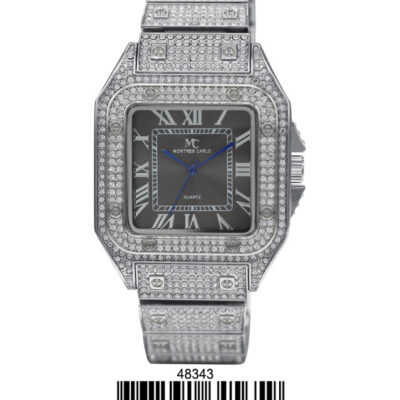 DACQA Metal Band Watch – Silver/Black