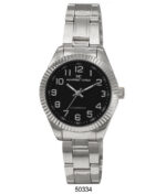 DACQA Metal Band Watch – Silver/Black