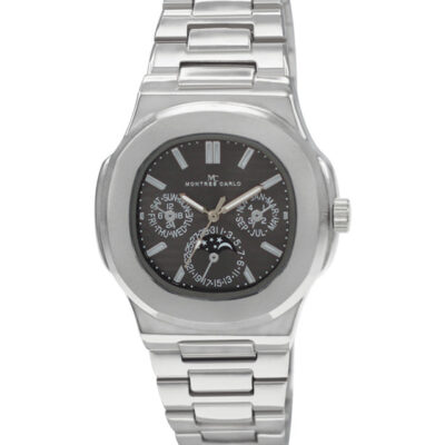 DACQA Metal Band Watch – Silver/Black