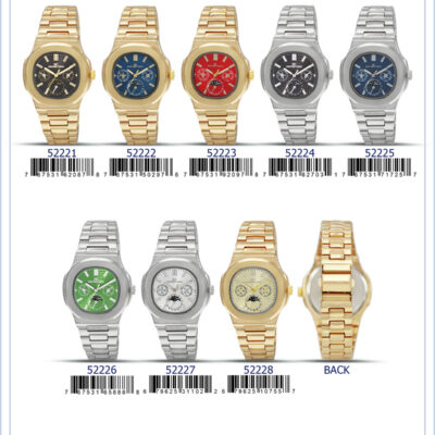 DACQA Metal Band Watch – Silver/Blue