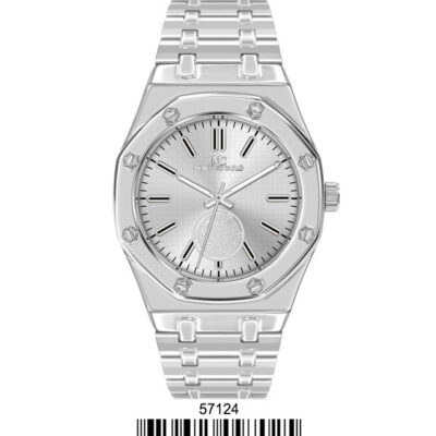 DACQA Metal Band Watch – Silver/Silver