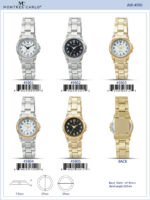 DACQA Metal Band Watch – Silver/White