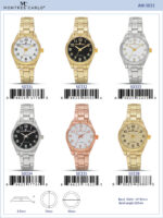 DACQA Metal Band Watch – Silver/White
