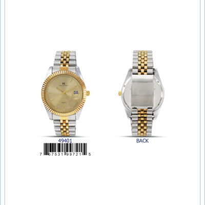 DACQA Metal Band Watch – Two-Tone