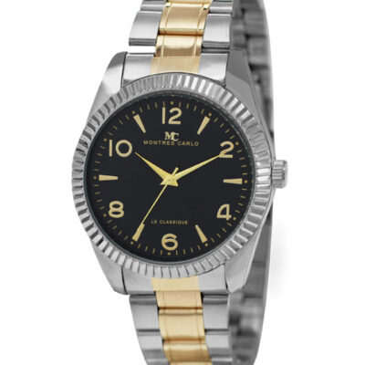 DACQA Metal Band Watch – Two-Tone