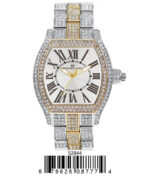 DACQA Metal Band Watch – Two-Tone/Gold