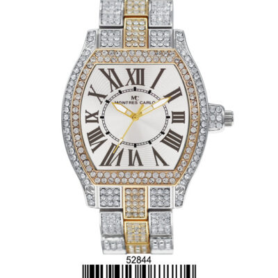 DACQA Metal Band Watch – Two-Tone/Gold