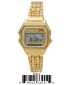 DACQA Retro Digital Watch – Gold