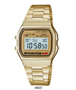 DACQA Retro Digital Watch – Gold