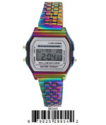 DACQA Retro Digital Watch – Iridescent