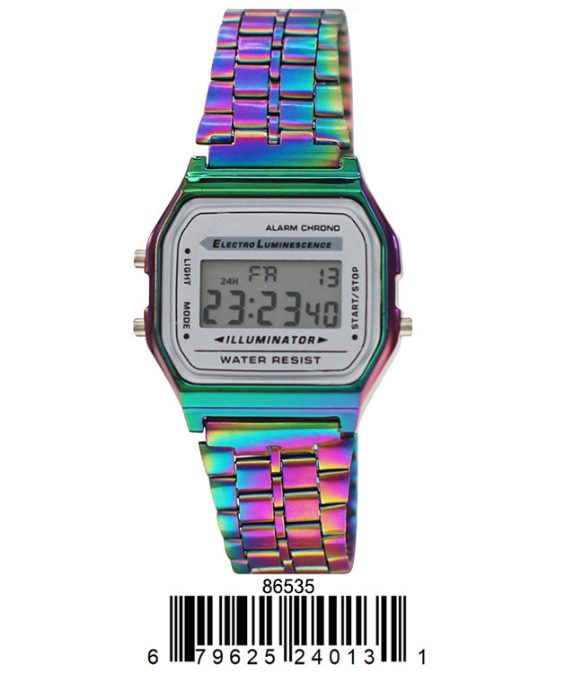 DACQA Retro Digital Watch – Iridescent DACQA Retro Digital Watch – Iridescent