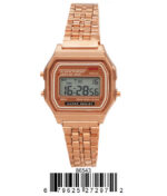 DACQA Retro Digital Watch – Rose Gold