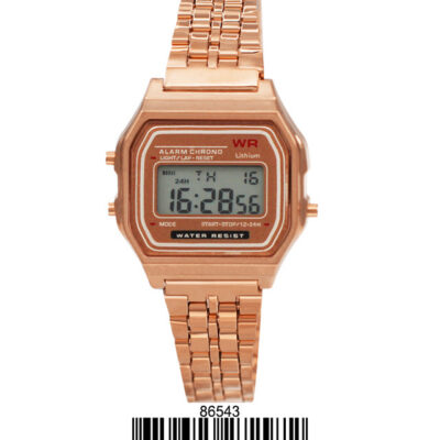 DACQA Retro Digital Watch – Rose Gold