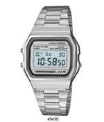 DACQA Retro Digital Watch – Silver