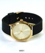 DACQA Silicone Band Watch – Gold/Beige