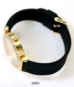 DACQA Silicone Band Watch – Gold/Black