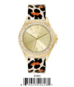 DACQA Silicone Band Watch – Leopard/Gold