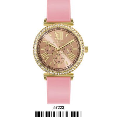 DACQA Silicone Band Watch – Pink