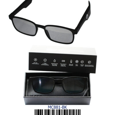 DACQA Smart Sunglasses with Built in Audio – BLACK