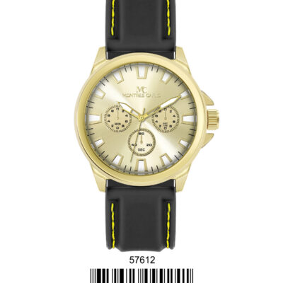 DACQA Sports Watch With PU Band – Gold