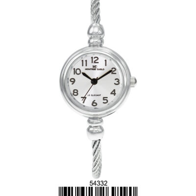 DACQA Wired Bangle Watch – Silver