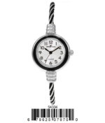 DACQA Wired Bangle Watch – Silver/Black