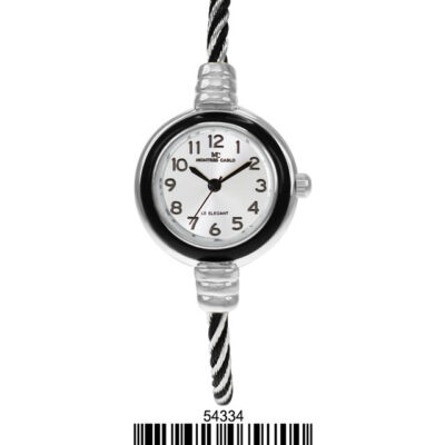 DACQA Wired Bangle Watch – Silver/Black