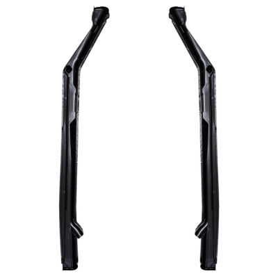 VW Volkswagen Beetle Heater Channel Kit (Black) - LHS & RHS - 1952 to 1977, with Heater Holes (U24-0851-6-AND-0850-6)