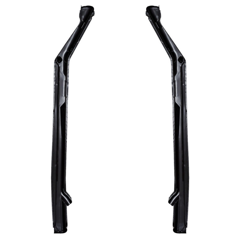 0851-6 AND 0850-6 HEATER CHANNEL BEETLE - 1952 to 1977 SET OF LHS AND RHS VW Volkswagen Beetle Heater Channel Kit (Black) - LHS & RHS - 1952 to 1977, with Heater Holes (U24-0851-6-AND-0850-6)