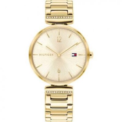 Tommy Hilfiger Women's 34mm Ss Ip Gold Watch (1782272)