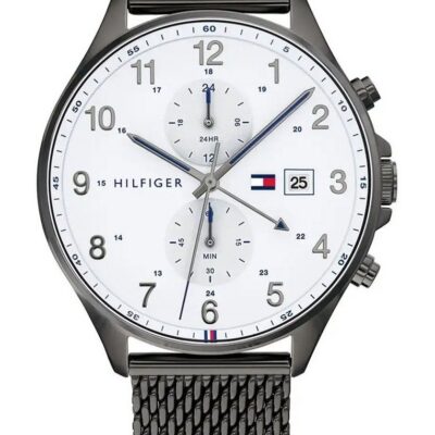 Tommy Hilfiger Men's 44mm Ss Ip Gun Watch (1791709)
