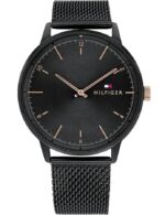 Tommy Hilfiger Men's 43mm Ss Ip Black Watch (1791845)