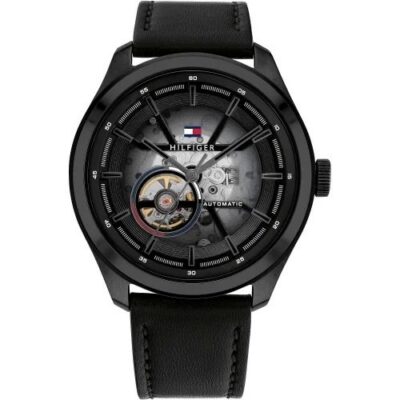 Tommy Hilfiger Men's 44mm Ss Ip Black Watch (1791887)