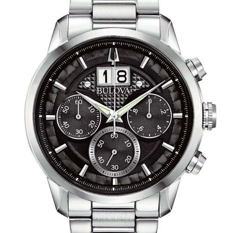 Bulova Unisex Chronograph 38mm Stainless Steel Watch (96B319) Bulova Unisex Chronograph 38mm Stainless Steel Watch (96B319)