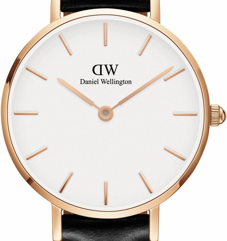 DW00100230 Daniel Wellington Classic Petite Sheffield DW00100230 Women's 28mm Rose Gold Quartz Watch - White Dial, Black Leather Strap