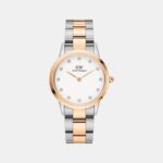 Daniel Wellington Iconic DW00100359 Women's 28mm Quartz Watch - White Dial, Dual-Tone Stainless Steel Strap