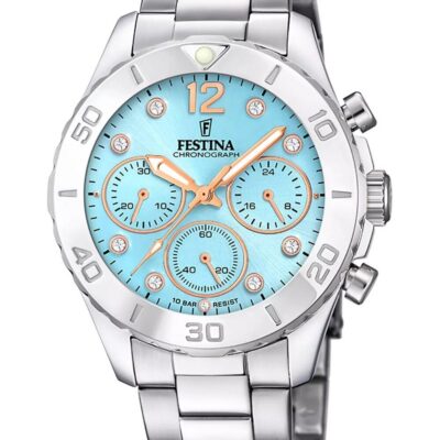 Festina Unisex Chronograph 39mm Stainless Steel Watch (F20603_4)