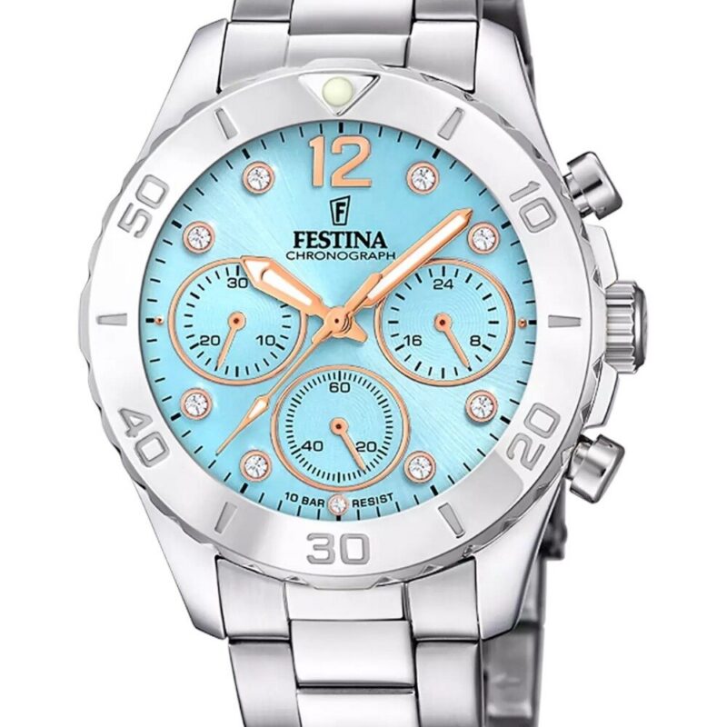 Festina Unisex Chronograph 39mm Stainless Steel Watch (F20603_4)