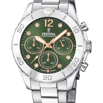 Festina Unisex Chronograph 39mm Stainless Steel Watch (F20603_5)