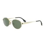Fendi Men's FE40180U Gold/Solid Green Sunglasses