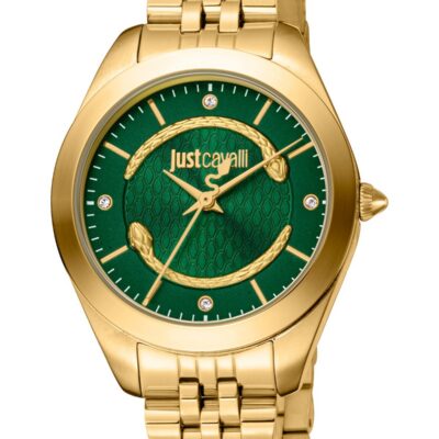Just Cavalli Women's 32mm Ss Ip Gold Watch (JC1L210M0475)