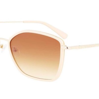 Longchamp Women's LO685S Gold Ivory/Brown Shaded Sunglasses