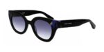 Longchamp Unisex LO750S Black Blue Havana/Blue Sunglasses