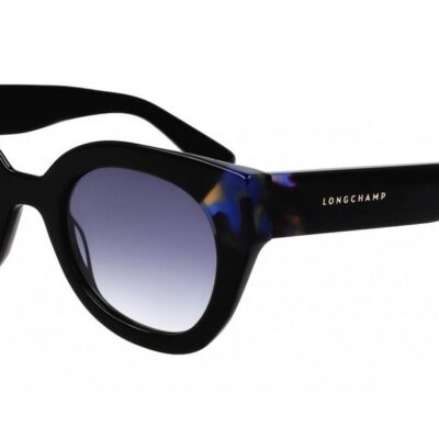 Longchamp Unisex LO750S Black Blue Havana/Blue Sunglasses