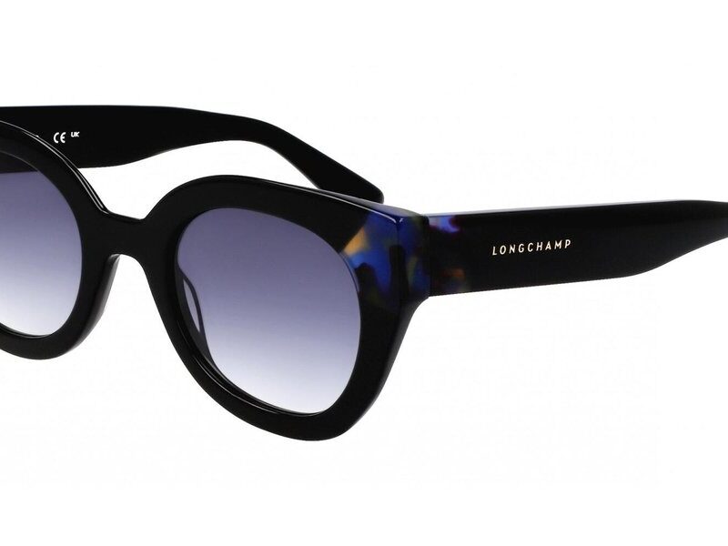 Longchamp Unisex LO750S Black Blue Havana/Blue Sunglasses