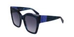 Longchamp Unisex LO762S Striped Blue/Grey Sunglasses