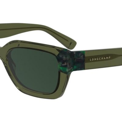 Longchamp Women's LO771S Metallic Greeen / Brown Shaded Sunglasses
