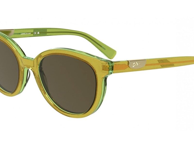 Longchamp Women's LO773S Glitter Khaki/Green Sunglasses
