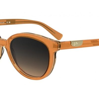 Longchamp Women's LO773S Glitter Orange/Grey Shaded Sunglasses